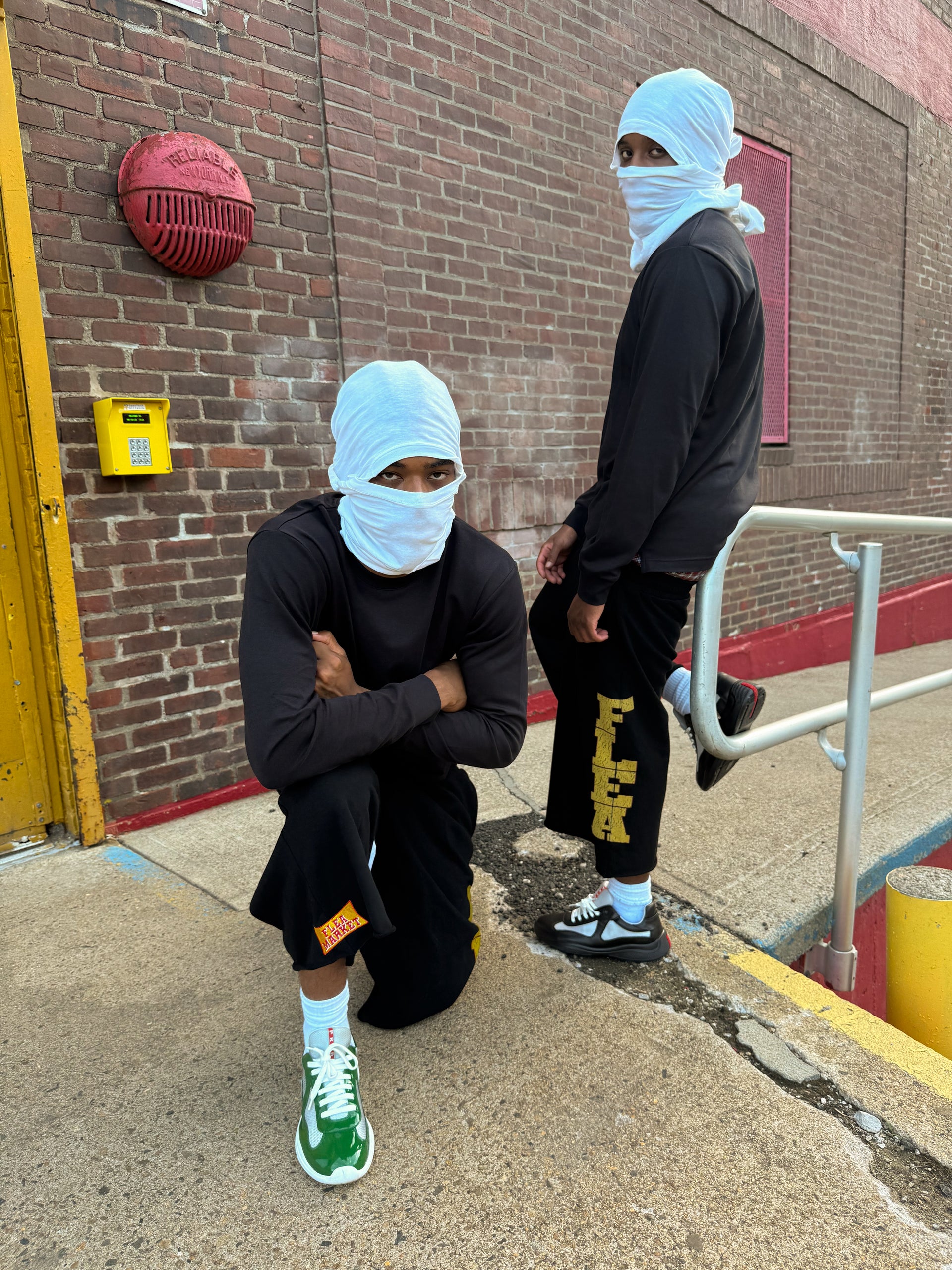 “YAF?” Black sweat-shorts