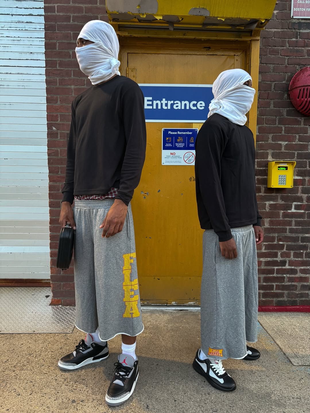“YAF?” Grey sweat-shorts